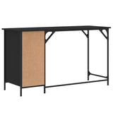 Computer Desk Black 131x48x75 cm Engineered Wood - 45-Degree Angle