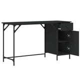 Computer Desk Black 131x48x75 cm Engineered Wood