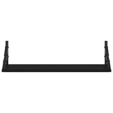 Wall Shelves 2 pcs Black 60x15x15.5 cm - 45-Degree Angle