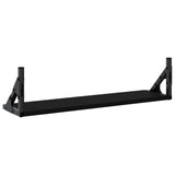 Wall Shelves 2 pcs Black 60x15x15.5 cm - Close-Up Angle