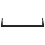 Wall Shelves 2 pcs Black 80x15x15.5 cm Engineered Wood