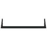 Wall Shelves 2 pcs Black 80x15x15.5 cm Engineered Wood - 45-Degree Angle