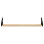 Wall Shelves 2 pcs Sonoma Oak 80x15x15.5 cm Engineered wood