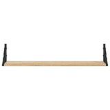 Wall Shelves 2 pcs Sonoma Oak 80x15x15.5 cm Engineered wood - 45-Degree Angle