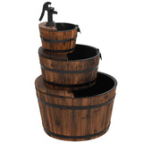 Water Fountain with Pump 60x60x94 cm Solid Wood Fir - 45-Degree Angle