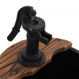 Water Fountain with Pump 60x60x94 cm Solid Wood Fir - Close-Up Angle