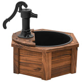 Water Fountain with Pump 57x57x53 cm Solid Wood Fir - 45-Degree Angle