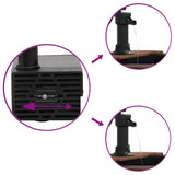 Water Fountain with Pump 57x57x53 cm Solid Wood Fir - Rear View