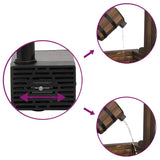 Wishing Well Fountain with Pump 57x50x112 cm Solid Wood Fir - Rear View