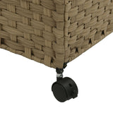 Laundry Basket with Wheels 60x35x60.5 cm Rattan