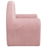 Kids' Sofa Pink Soft Plush - Top-Down View