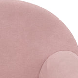 Kids' Sofa Pink Soft Plush - Rear View
