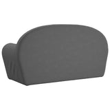 Kids' Sofa 2-Seater Anthracite Soft Plush - 45-Degree Angle