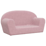 Kids'Sofa 2-Seater Pink Soft Plush