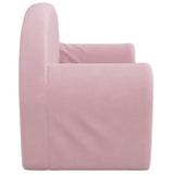Kids' Sofa 2-Seater Pink Soft Plush
