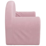 Kids'Sofa 2-Seater Pink Soft Plush