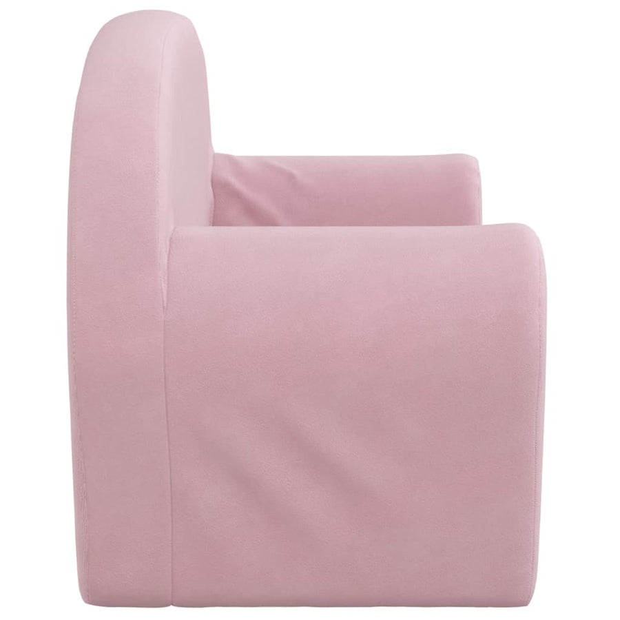 Kids'Sofa 2-Seater Pink Soft Plush