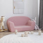 Kids'Sofa 2-Seater Pink Soft Plush