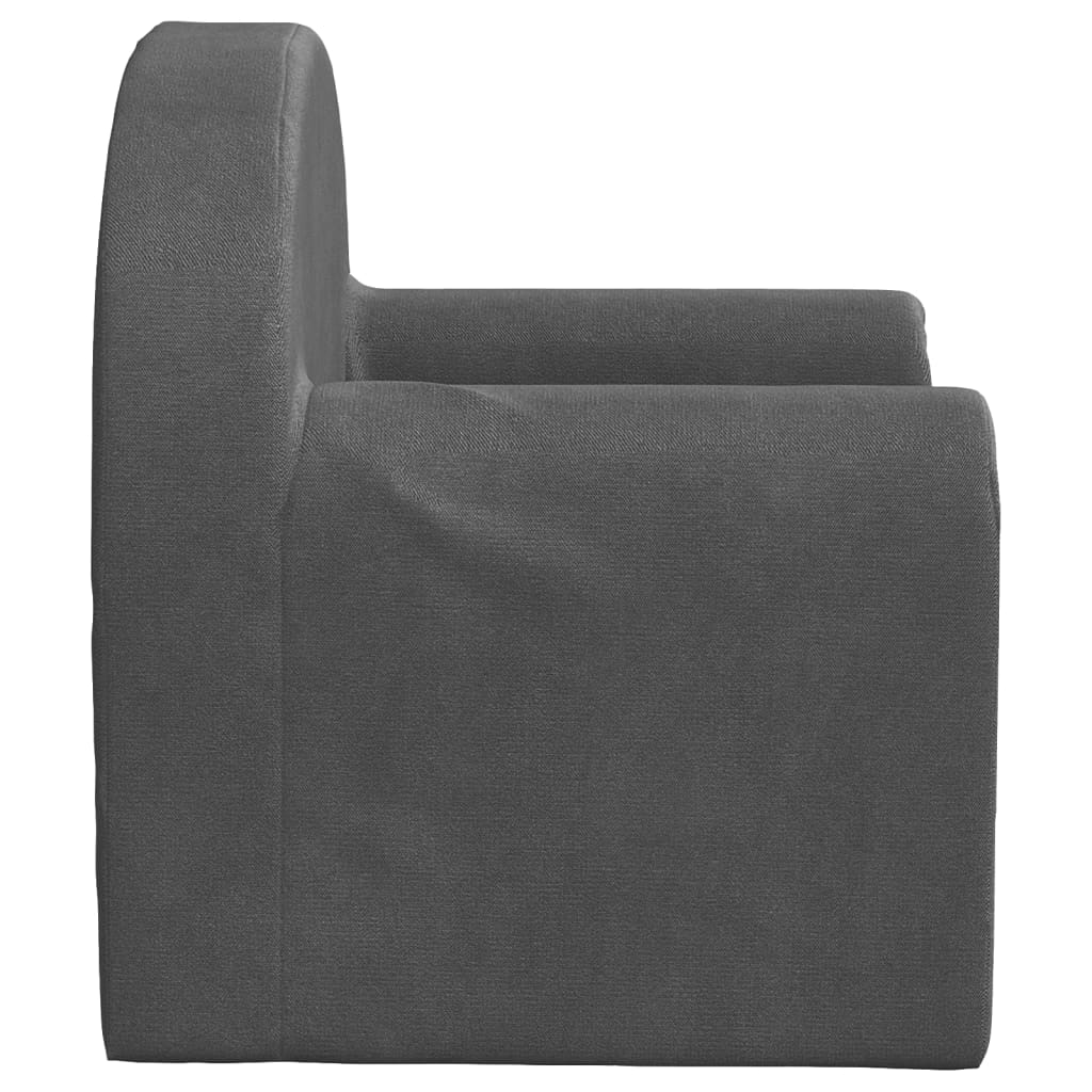Kids' Sofa Bed Anthracite Soft Plush