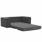 Kids'Sofa Bed 2-Seater Anthracite Soft Plush