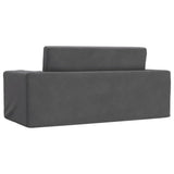 Kids' Sofa Bed 2-Seater Anthracite Soft Plush