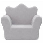 Kids'Sofa Light Grey Soft Plush