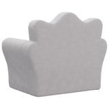 Kids' Sofa Light Grey Soft Plush