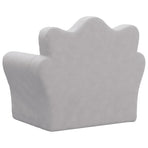 Kids'Sofa Light Grey Soft Plush