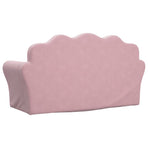 Kids'Sofa 2-Seater Pink Soft Plush