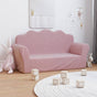 Kids'Sofa 2-Seater Pink Soft Plush