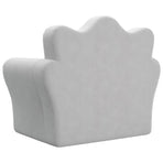 Kids'Sofa Bed Light Grey Soft Plush