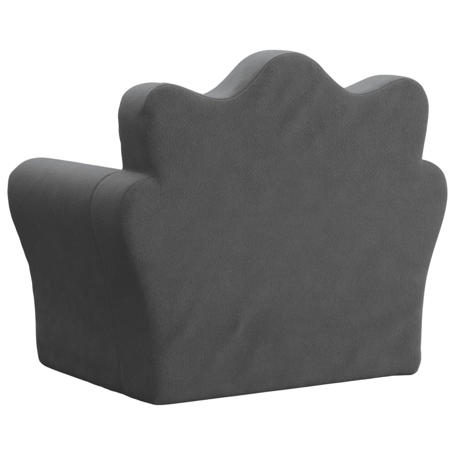 Kids'Sofa Bed Anthracite Soft Plush