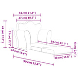 Kids' Sofa Bed Anthracite Soft Plush