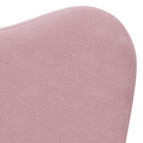 Kids' Sofa Bed Pink Soft Plush - Close-Up Angle