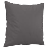 2-Seater Sofa with Throw Pillows Grey 120 cm Faux Leather