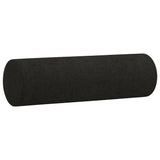 2-Seater Sofa with Throw Pillows Black 140 cm Fabric - Rear View