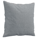 2-Seater Sofa with Throw Pillows Light Grey 120 cm Fabric