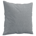 2-Seater Sofa with Throw Pillows Light Grey 120 cm Fabric