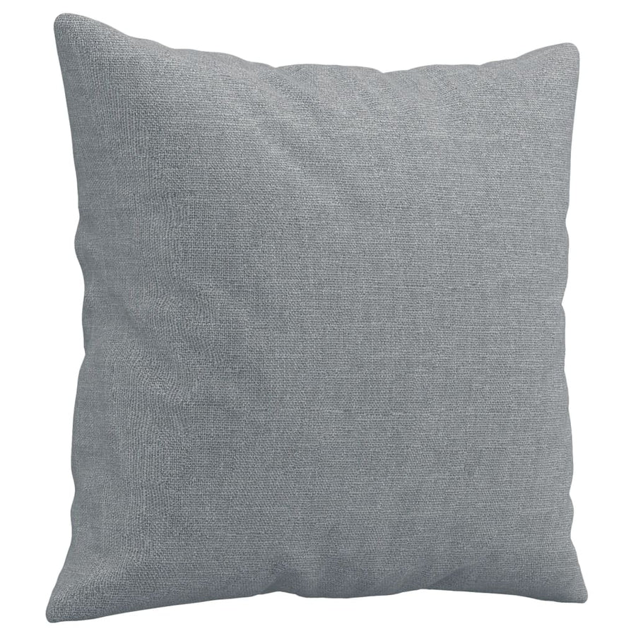 2-Seater Sofa with Throw Pillows Light Grey 120 cm Fabric