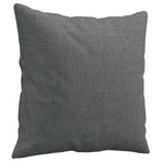2-Seater Sofa with Throw Pillows Dark Grey 140 cm Fabric