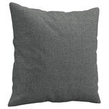 3-Seater Sofa with Throw Pillows Dark Grey 180 cm Fabric - Rear View