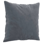 2-Seater Sofa with Throw Pillows Dark Grey 120 cm Velvet