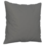 2-Seater Sofa with Pillows Dark Grey 140 cm Microfibre Fabric