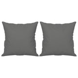 3-Seater Sofa with Pillows Dark Grey 180 cm Microfibre Fabric