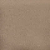 3-Seater Sofa with Footstool Cappuccino 180 cm Faux Leather - Rear View