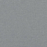 3-Seater Sofa with Footstool Light Grey 180 cm Fabric - Rear View