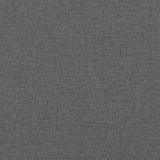 3-Seater Sofa with Footstool Dark Grey 180 cm Fabric - Rear View