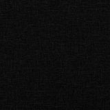 3 Piece Sofa Set with Cushions Black Fabric - Close-Up Angle