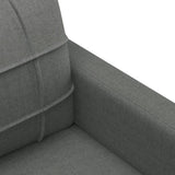 4 Piece Sofa Set with Pillows Dark Grey Fabric - Extra Image