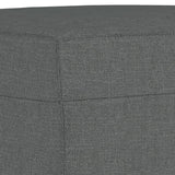3 Piece Sofa Set with Cushions Dark Grey Fabric